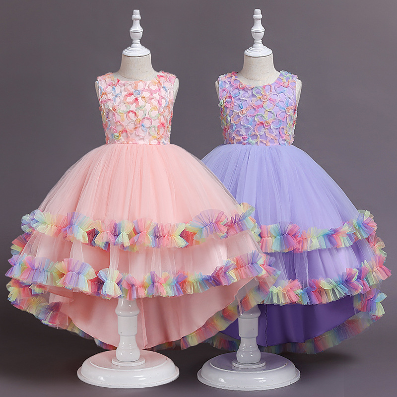 Baby Clothing Factory - 新しい子供服女の子ドレスベビー夏少女プリンセスドレスプリンセス子供スカート工場卸売