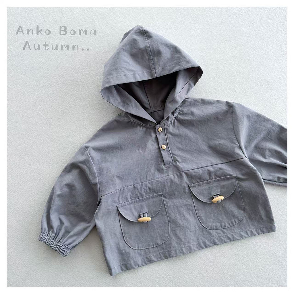 Baby Clothing Jumpers - 秋の新製品男の子と女の子の新鮮でゆったりとしたマウンテンフード付きジャンパーベビー子供服北欧スタイルジャケット
