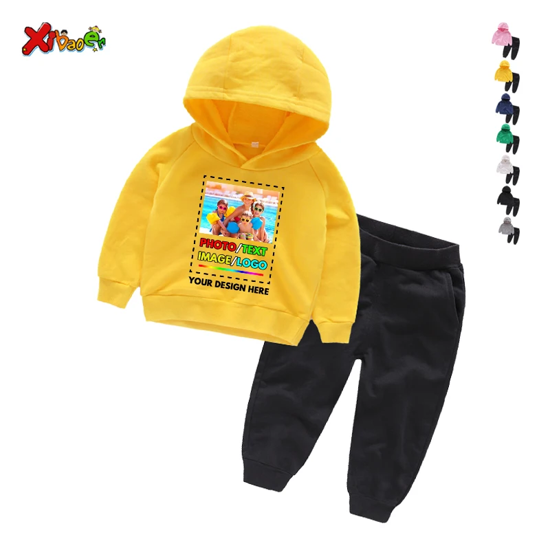 Baby Clothing Logo - 子供のための漫画のスポーツトラックスーツ、男の子と女の子のためのパーカーセット、幼児と赤ちゃんのための学校の服、誕生日、ロゴ写真チーム
