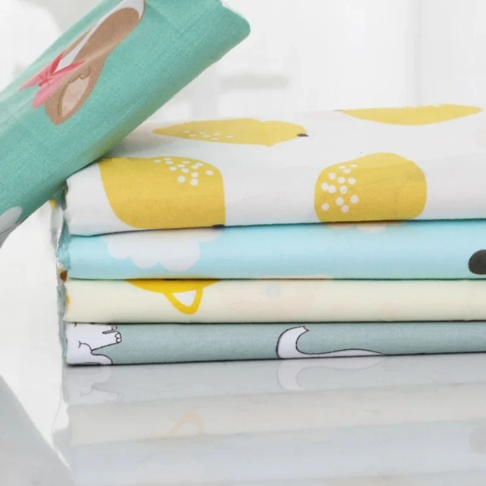 Baby Clothing For Bed - 純綿プリント生地ベビー寝具ベッドシーツキルトカバーパジャマ衣類DIYファッション縫製材料卸売布
