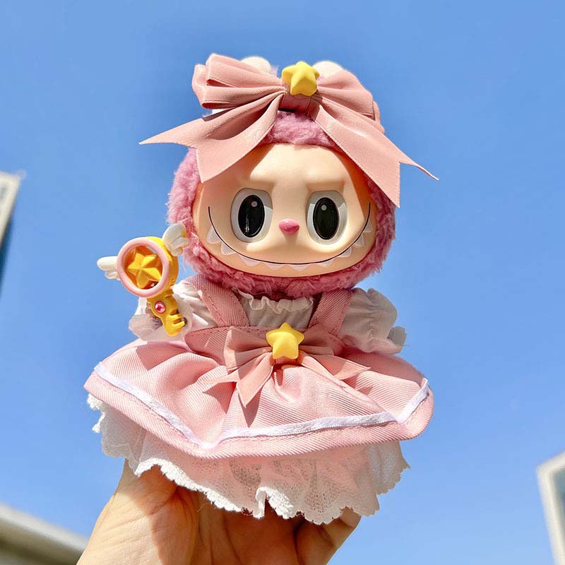 Baby Clothing Korea - 17 センチメートルかわいいベビードール服アクセサリー韓国 Kpop Labubu アイドル人形スカート人形服衣類付属品 Labubu