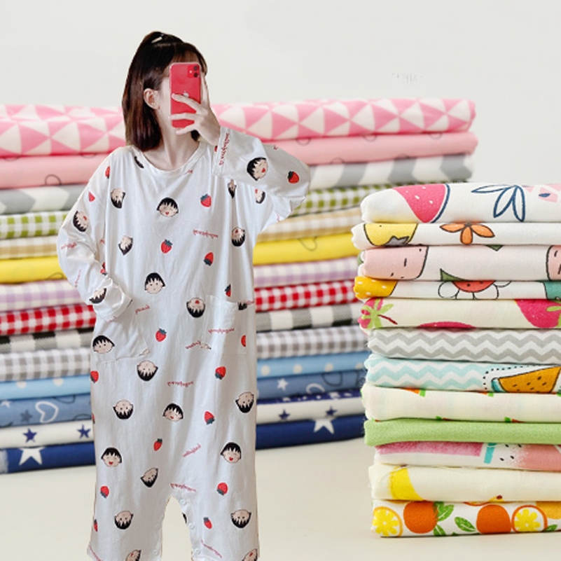 Baby Clothing For Bed - コットンツイル生地プリント生地ストライプドットチェック柄フルーツチェック柄ベッドシーツキルトカバーベビー服手作りメートル
