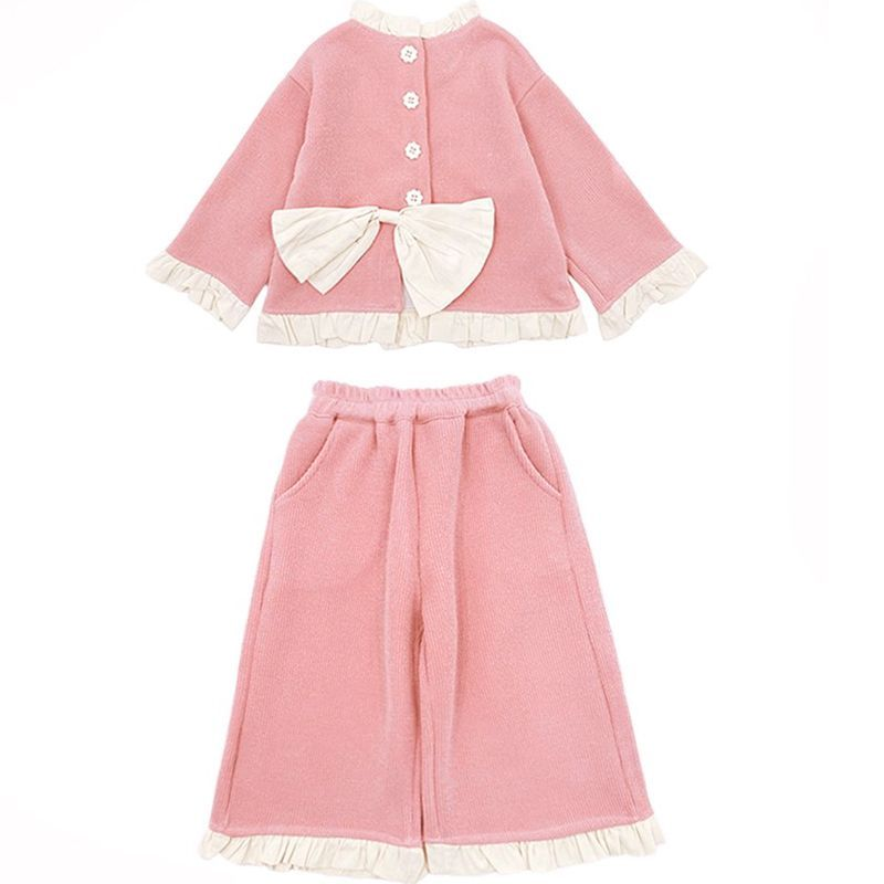 Baby Clothing Jumpers - 子供用可愛い新作カジュアル服コートセットおしゃれベビー2025ワイドレッグパンツツーピースジャンパーガールズジャケット