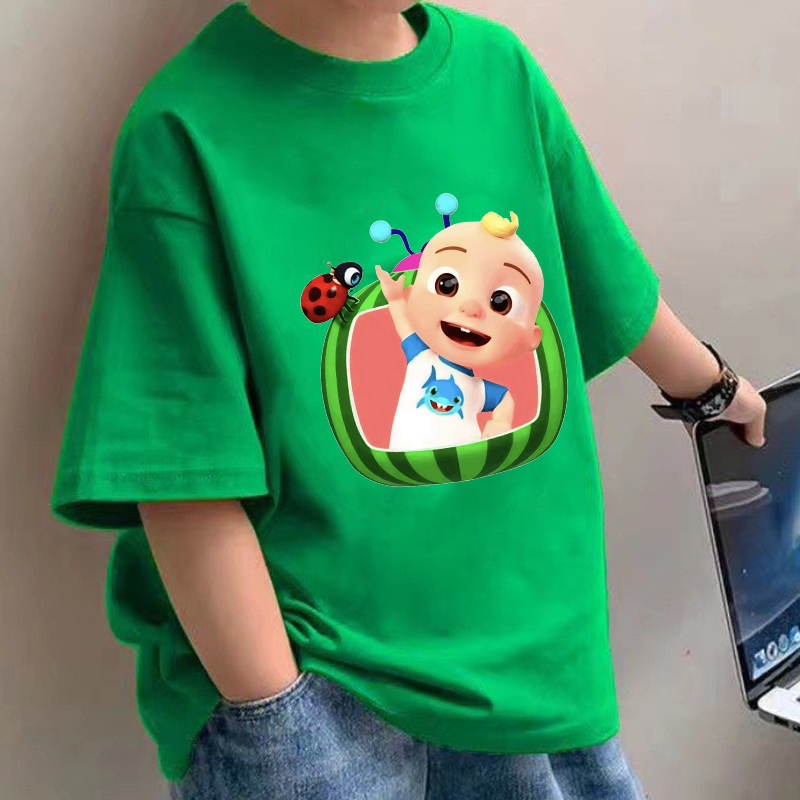 Baby Clothing For Boys - ココメロンズベビー Tシャツアニメ綿半袖シャツ男の子女の子夏服漫画プリントフィギュアトップス Tシャツギフト新しい