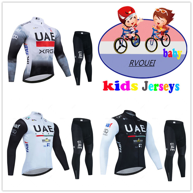 Baby Clothing Factory - Uae チームベビーサイクリング服秋子供長袖ジャージセットマウンテンバイク服スーツ MTB 子供自転車ウェア Ciclismo