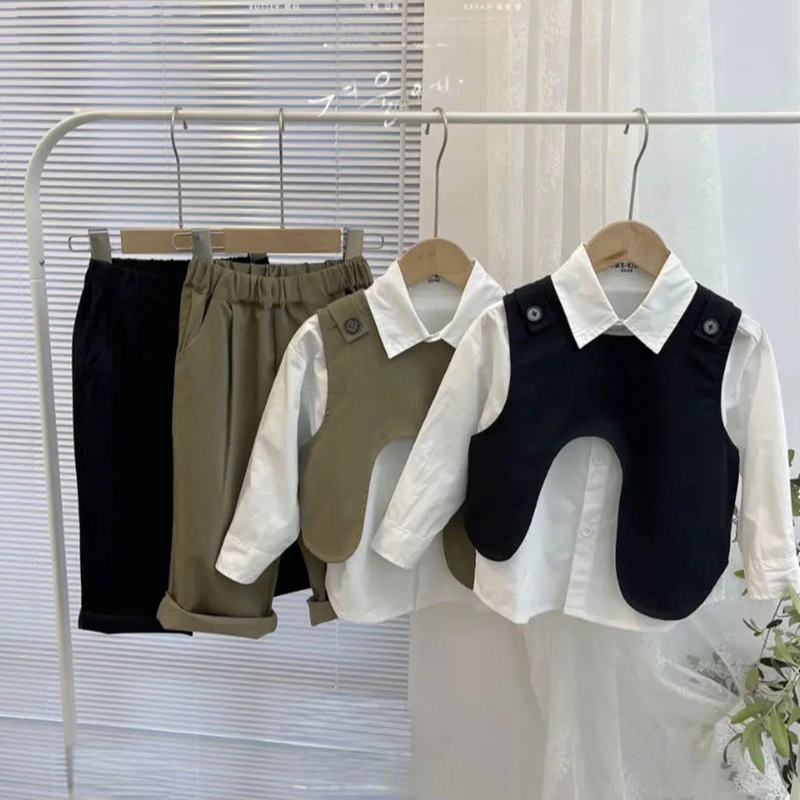 3 個セット春男の子服セット 2024 カジュアルベスト + - Baby Clothing Korea のレビューと価格