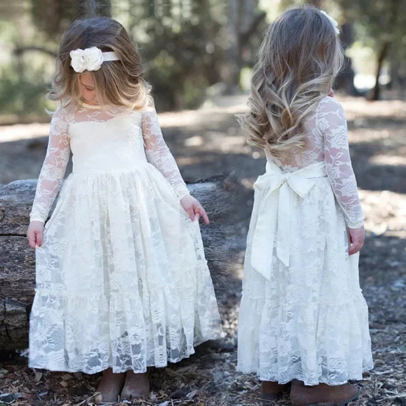 2026 プリンスガールズレースドレスベビーフラワーガールウ - Baby Clothing Korea のレビューと価格