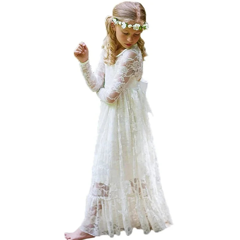 2026 プリンスガールズレースドレスベビーフラワーガールウ - Baby Clothing Korea のレビューと価格