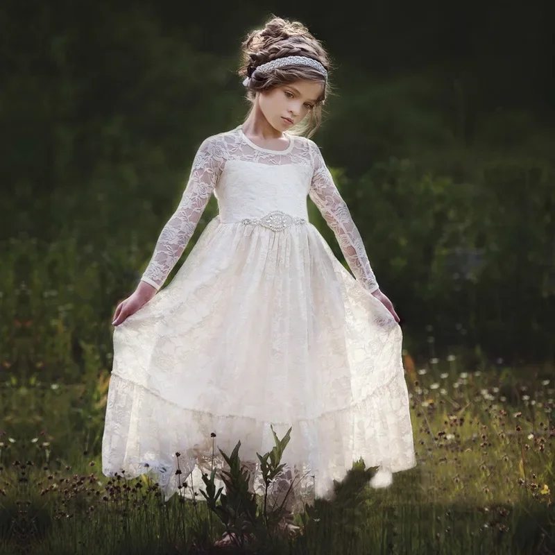 2026 プリンスガールズレースドレスベビーフラワーガールウ - Baby Clothing Korea のレビューと価格