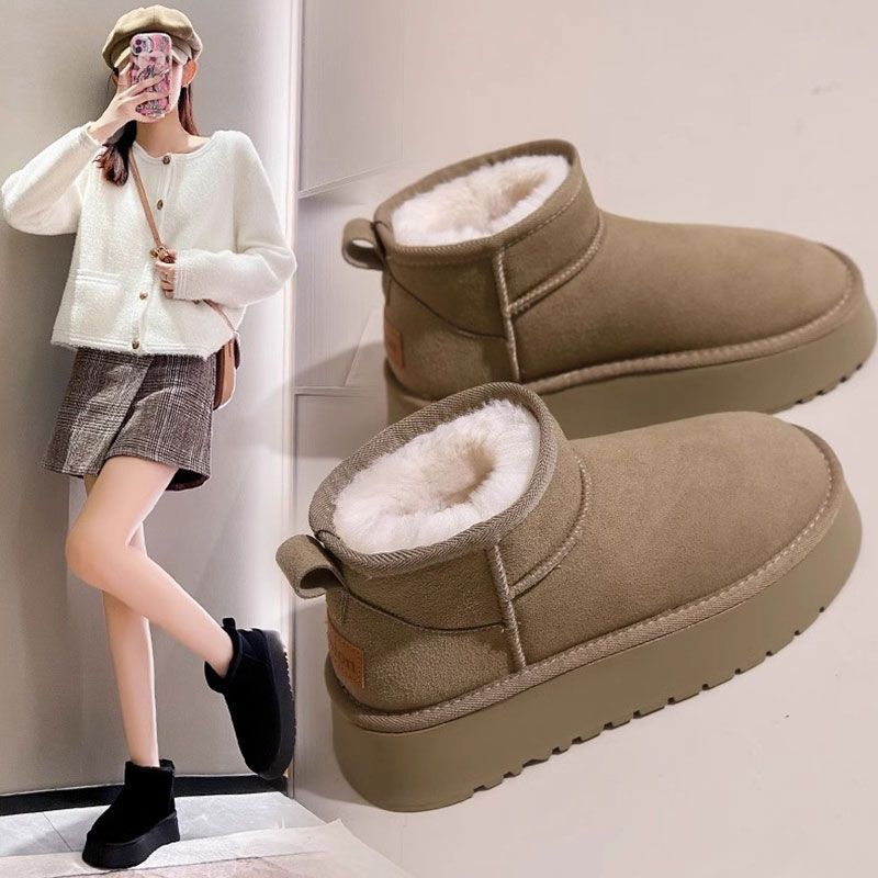 女性用厚底スノーブーツ、パッドを追加、厚みのある滑り止めショ - Soft Sole Booties のレビューと価格