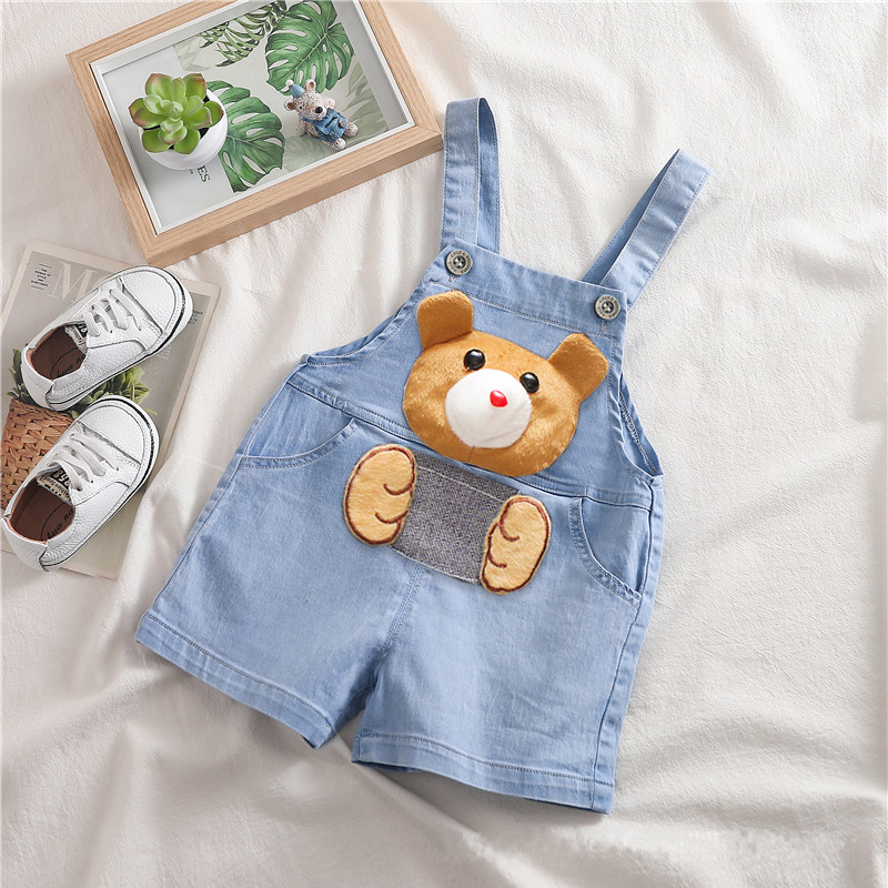 夏キッズベビーボーイズジャンパーパンツデニムショーツジーンズ - Baby Clothing Jumpers のレビューと価格