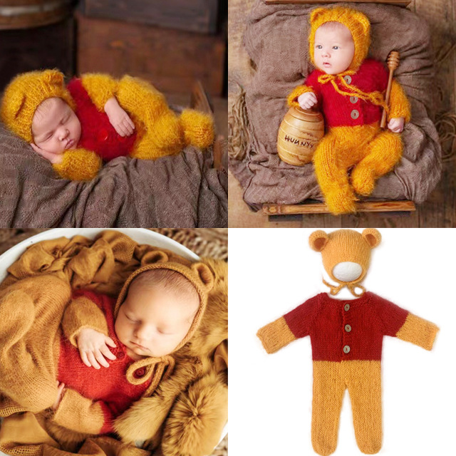 ニットウールの写真アクセサリー,帽子のジャンパー,新生児の写 - Baby Clothing Jumpers のレビューと価格