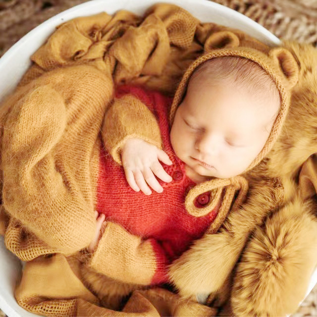 ニットウールの写真アクセサリー,帽子のジャンパー,新生児の写 - Baby Clothing Jumpers のレビューと価格