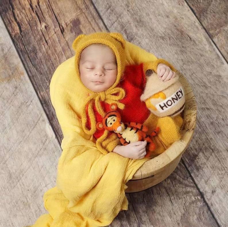 ニットウールの写真アクセサリー,帽子のジャンパー,新生児の写 - Baby Clothing Jumpers のレビューと価格