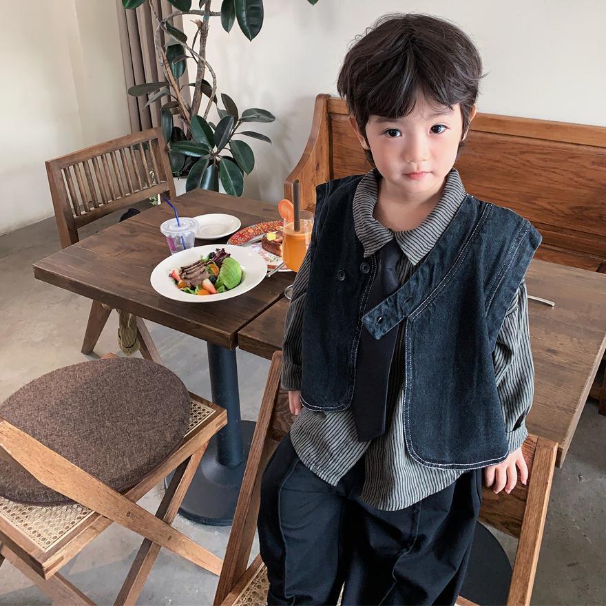 JEAN-子供用のストライプのTシャツとベルト,2ピース,赤 - Baby Clothing Korea のレビューと価格