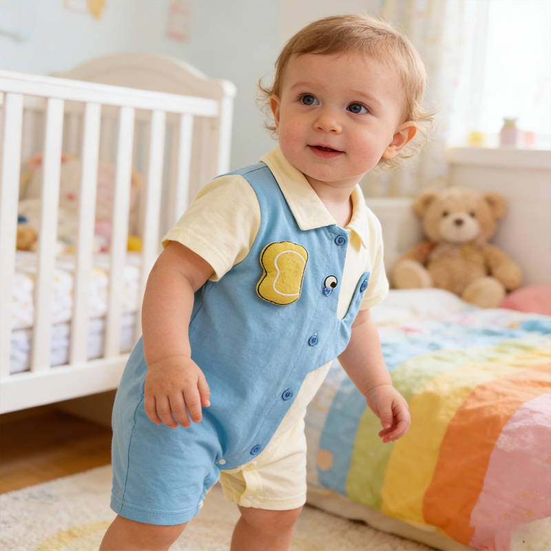 夏用ベビーロンパース 男の子用半袖ロンパース 3-18ヶ月の - Baby Clothing Elephant のレビューと価格