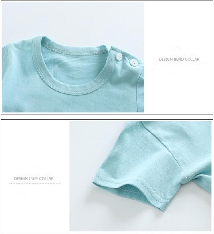綿 Tシャツ + ショーツ 2 ピーストラックスーツセット子 - Baby Clothing Patterns のレビューと価格