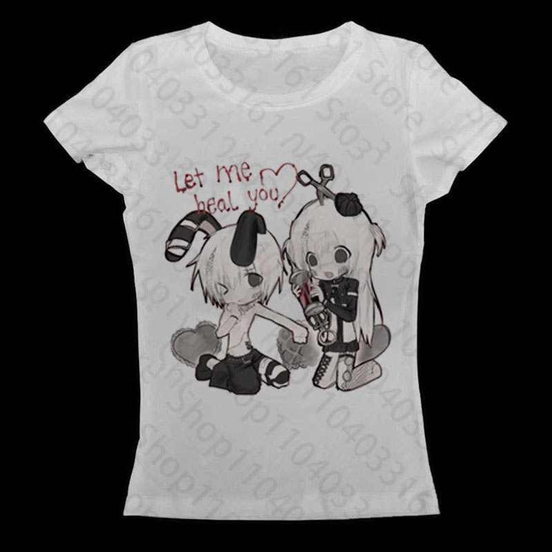 アニメガール Y2k Tシャツ ゴシックベビー Tシャツ Y - Baby Y2K Clothing のレビューと価格