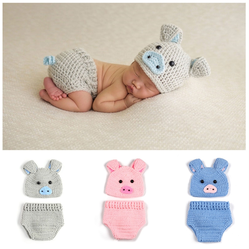 新生児写真アクセサリーセット,かぎ針編みのベビーハット,バル - Baby Clothing On Sale のレビューと価格