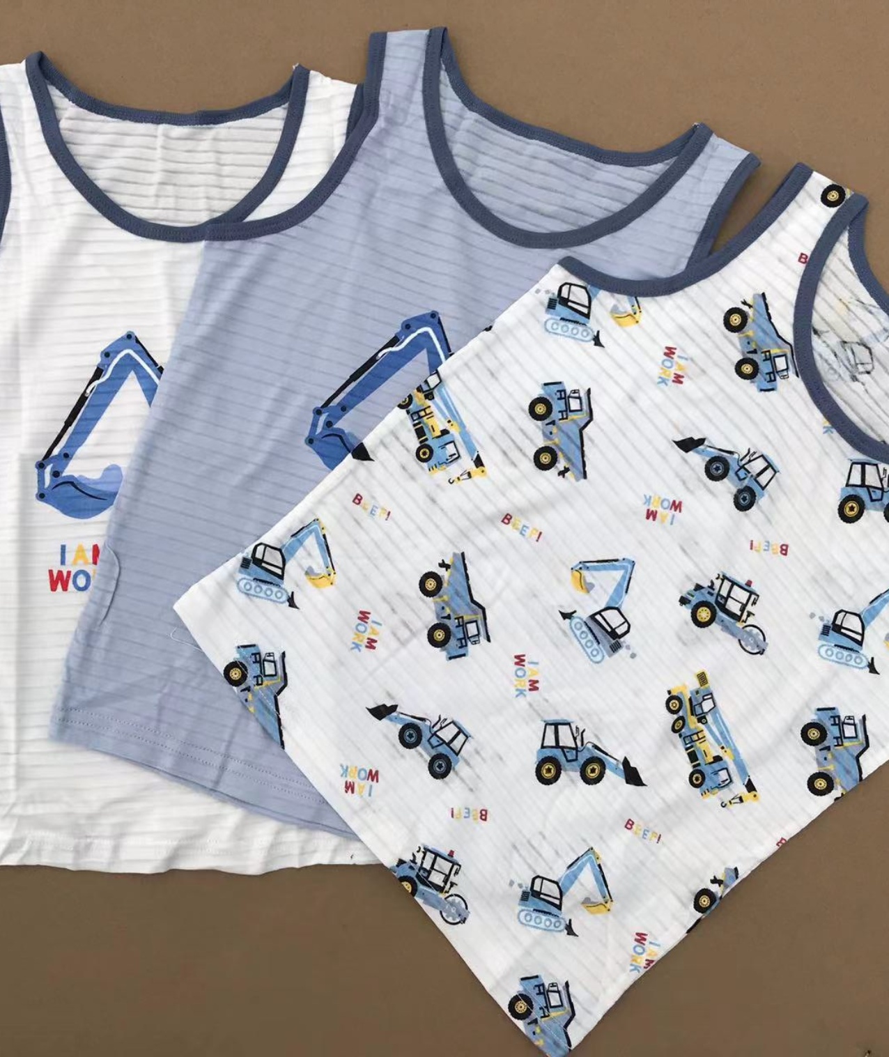 男の子用コットン下着シャツ、子供用タンク、ペンギン、象、ライ - Baby Clothing Elephant のレビューと価格