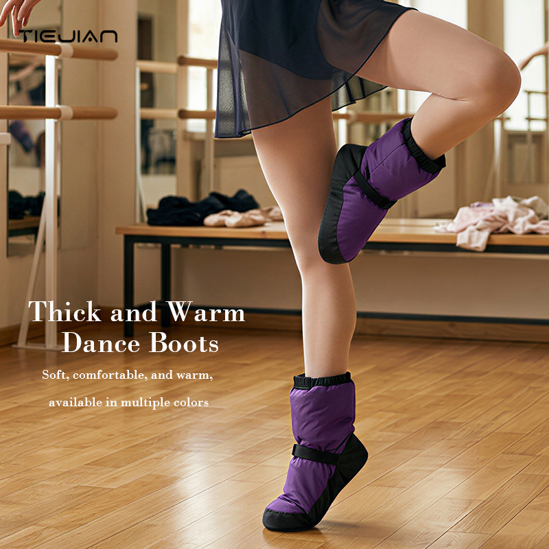 バレエウォームブーツ、女性用ソフトソールダンス練習用コットン - Soft Sole Booties のレビューと価格