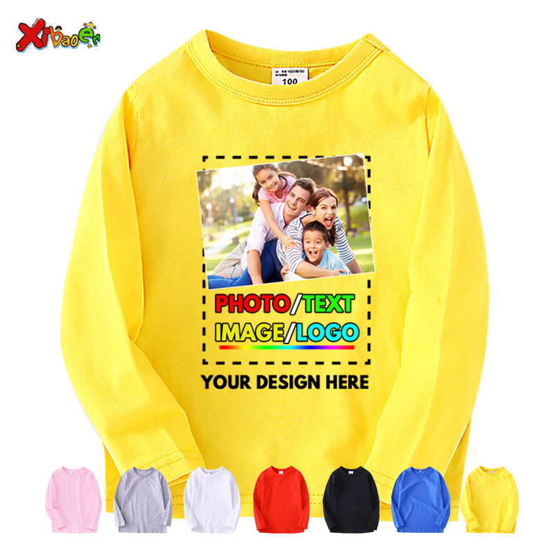 カスタム長袖シャツ子供用パーソナライズ写真入りシャツ子供用T - Baby Clothing Logo のレビューと価格