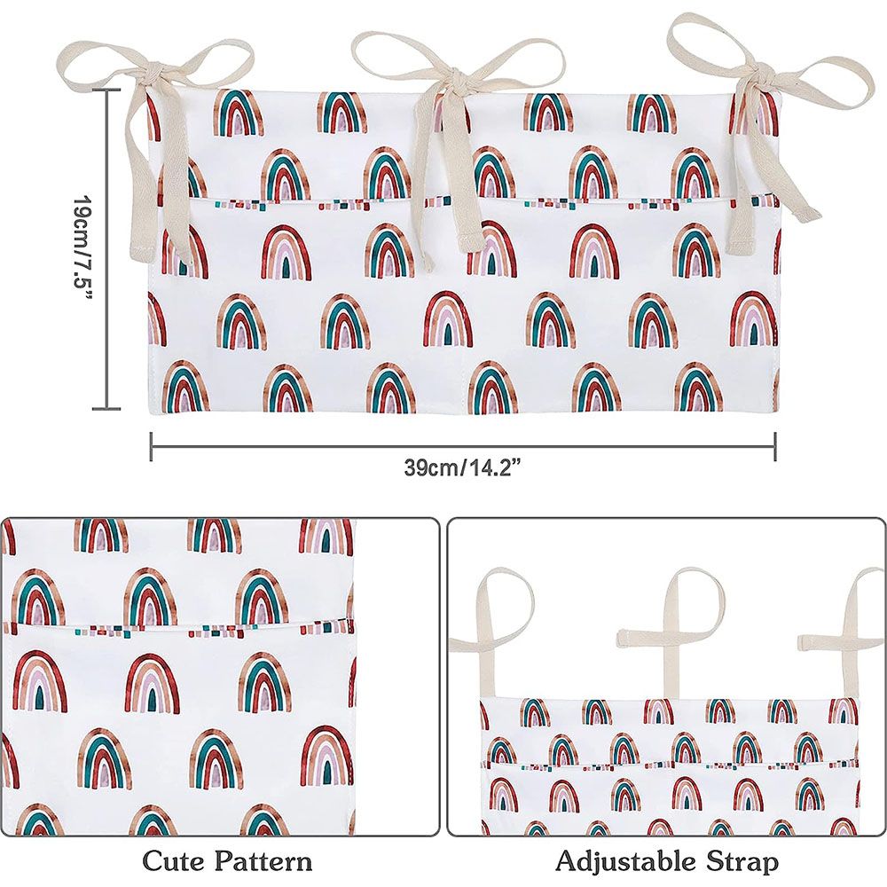 赤ちゃん用の収納バスケット,2つのポケットが付いたベッドサイ - Baby Clothing For Bed のレビューと価格