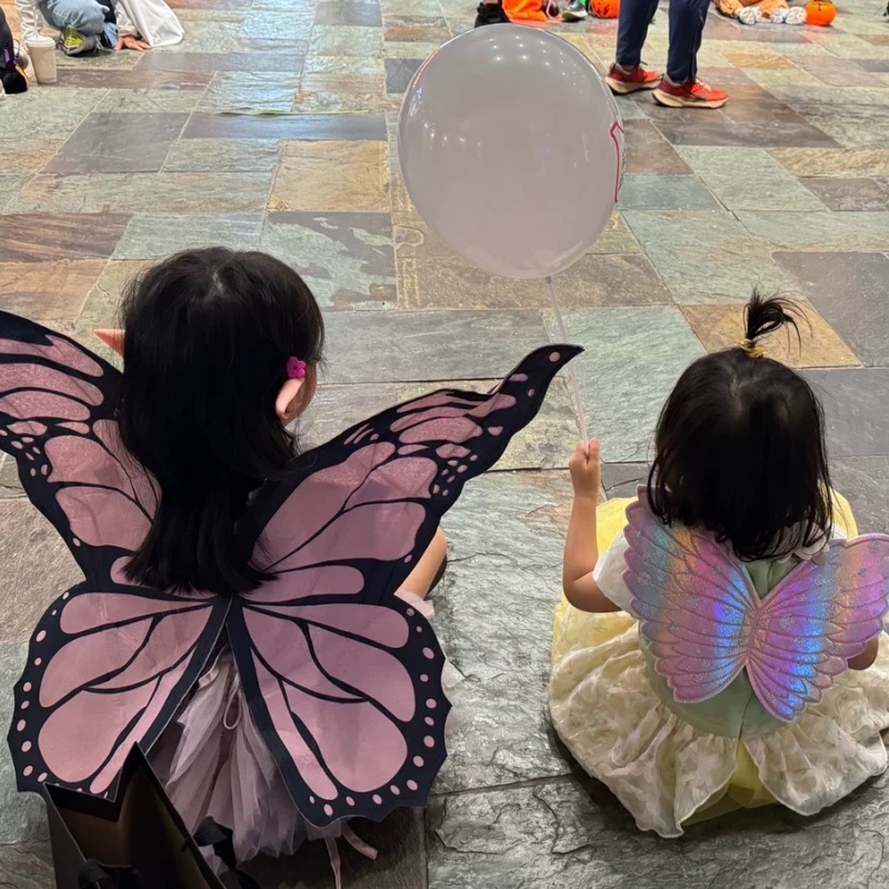 女性のためのピンクの蝶の漫画のコスプレ衣装,赤ちゃんのハロウ - Baby Clothing Model のレビューと価格