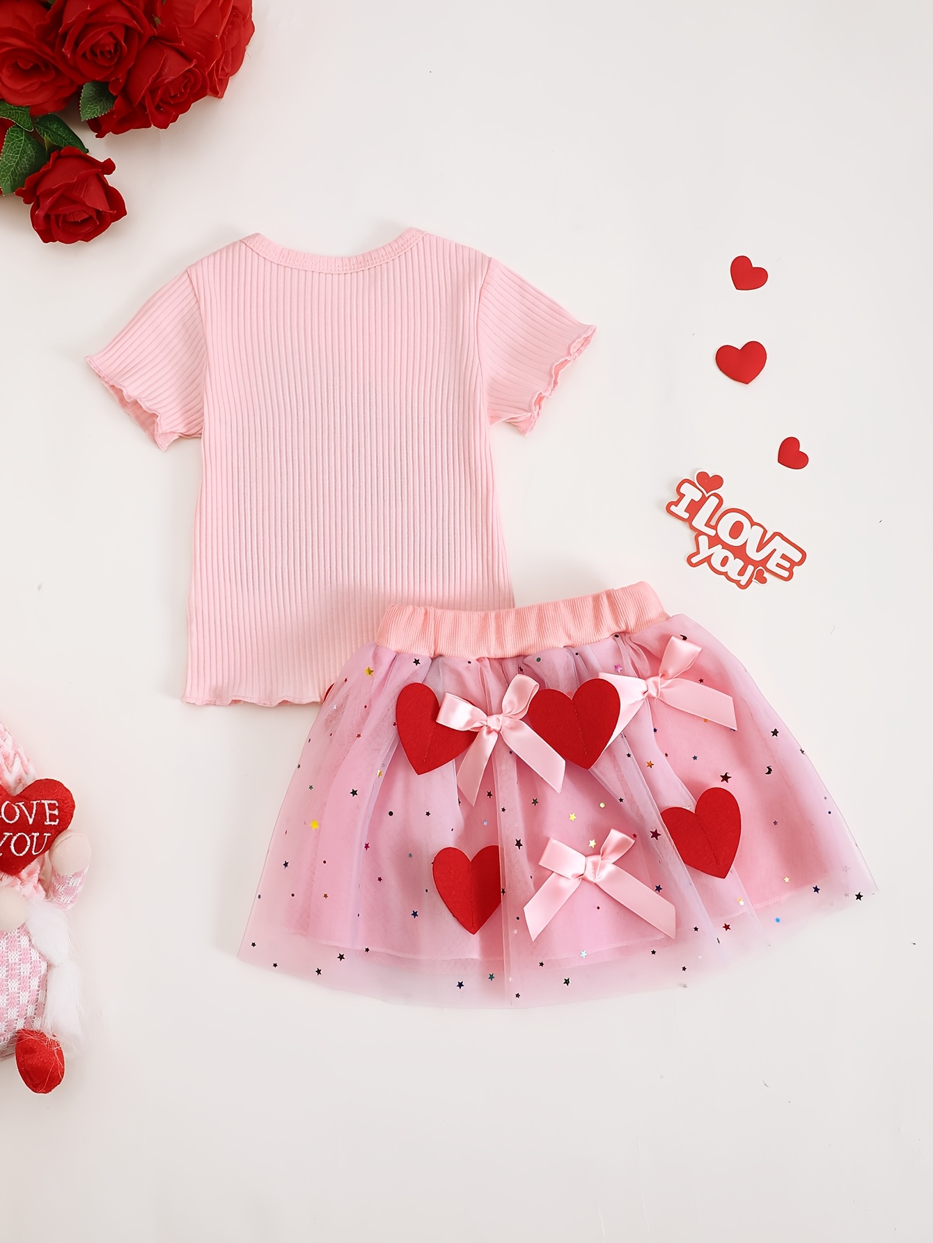 ベビーガールサマーXOXO文字刺繍チュールスカートセット幼児 - Xoxo Baby Clothing のレビューと価格