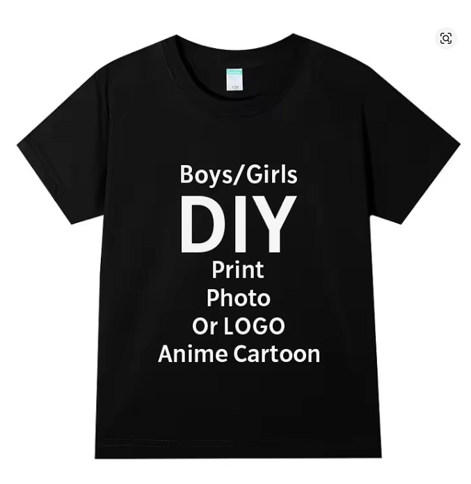 カスタムTシャツ、あなたのデザイン、ロゴテキストで印刷、子供 - Baby Clothing Logo のレビューと価格