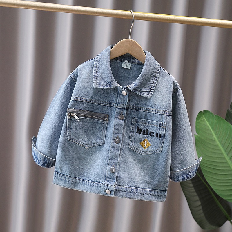 かわいいスタイルベビー子供デニムジャケット恐竜子供のための少 - Baby Clothing For Boys のレビューと価格