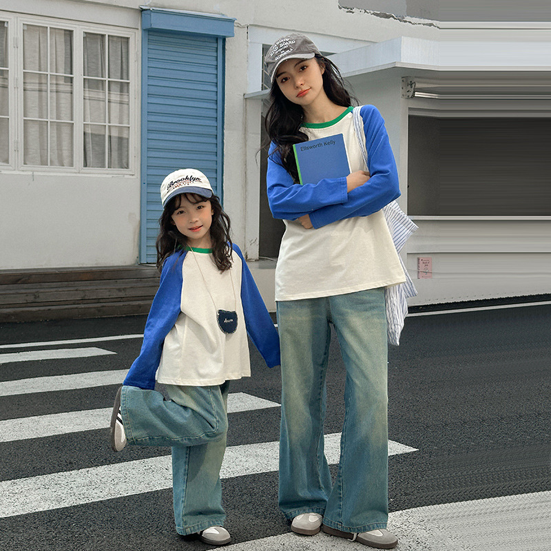 綿 Tシャツ家族マッチングおかしい長袖テスお父さんお母さんと - Baby Clothing Korea のレビューと価格