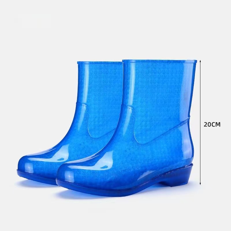 女性用透明ソフトソールレインシューズ,滑り止め,リネン,ゼリ - Soft Sole Booties のレビューと価格