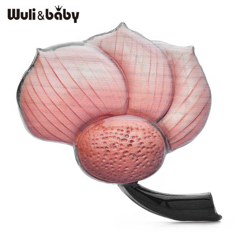 Wuli&baby 美しい蓮の花のブローチ 3 色の植物ブロ - Baby Clothing Bag のレビューと価格