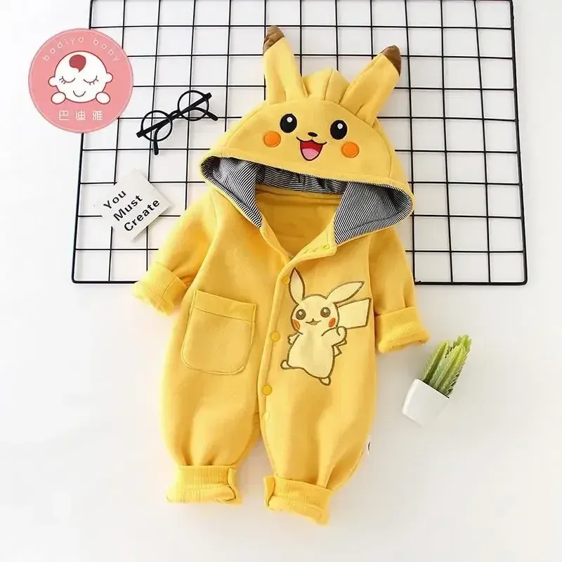 漫画ポケットモンスターベビーパジャマ新生児かわいい冬長袖子供 - Baby Clothing On Sale のレビューと価格