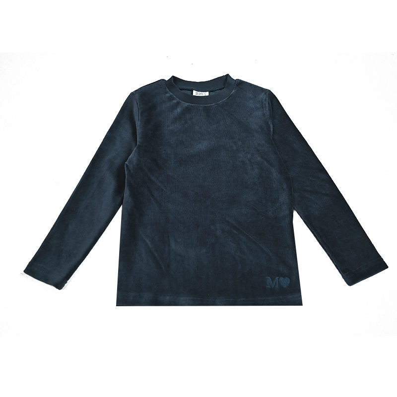 キッズシャツ ダークネイビーブルー 男の子と女の子用 カジュ - Baby Clothing Logo のレビューと価格