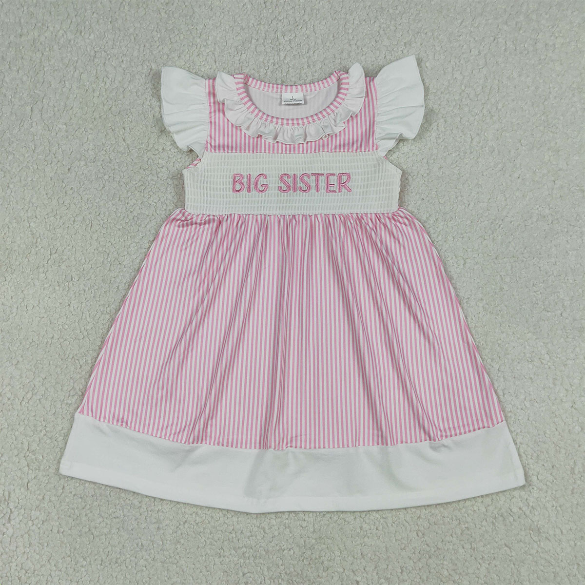 おしゃれで快適なベビー服、スモック加工の姉妹服、フリル袖のピ - Baby Clothing Wholesale のレビューと価格