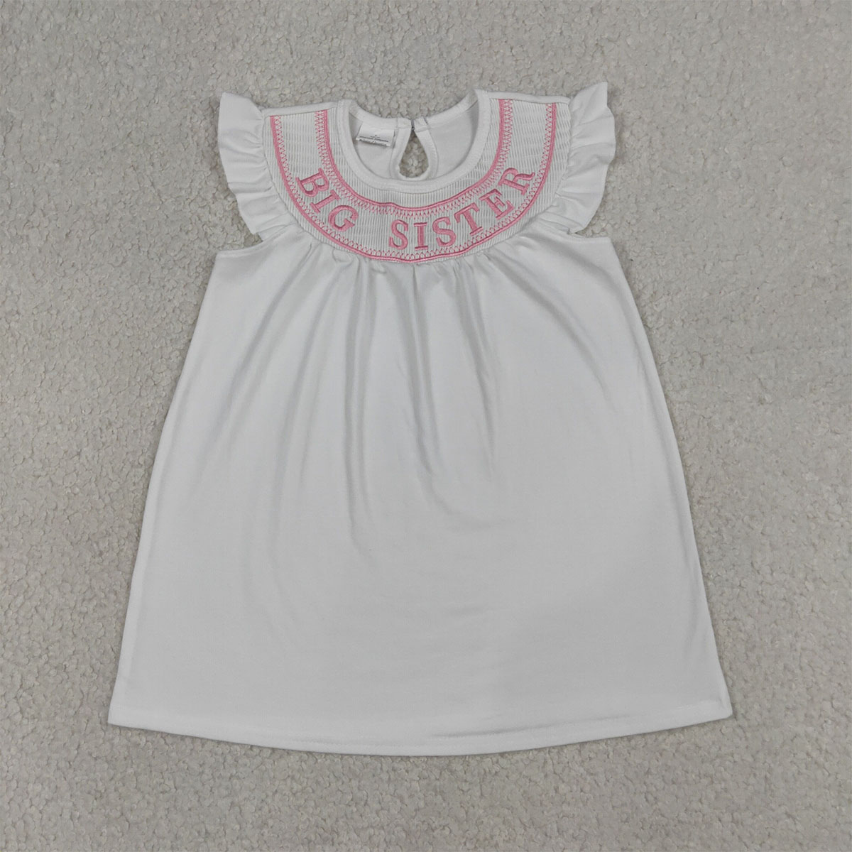 おしゃれで快適なベビー服、スモック加工の姉妹服、フリル袖のピ - Baby Clothing Wholesale のレビューと価格