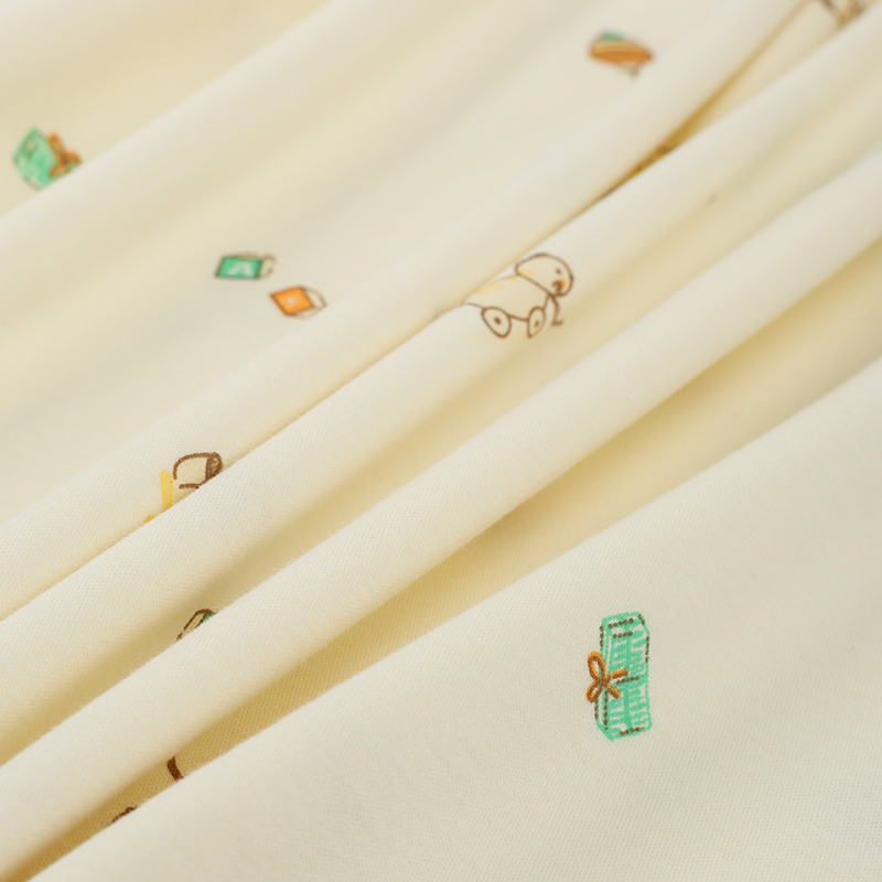 伸縮性のある純綿のプリント生地,ベビー服,パジャマ,シーツ, - Baby Clothing For Bed のレビューと価格