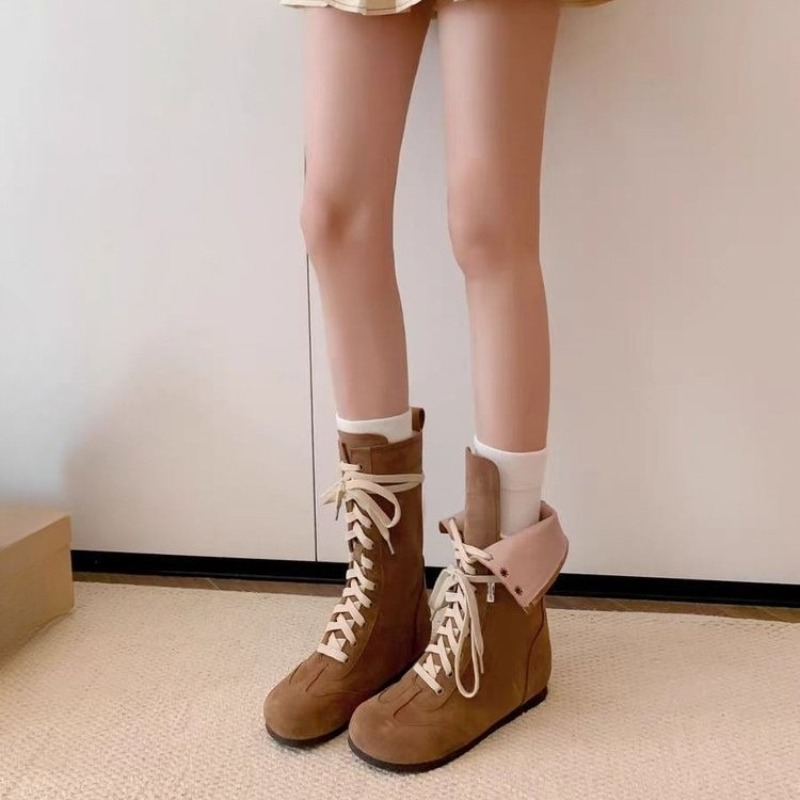 ファッションインサイド ハイヒールブーツ 秋の新作 ラウンド - Soft Sole Booties のレビューと価格