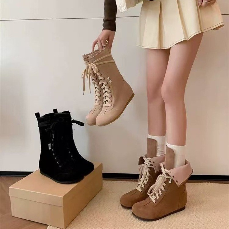 ファッションインサイド ハイヒールブーツ 秋の新作 ラウンド - Soft Sole Booties のレビューと価格
