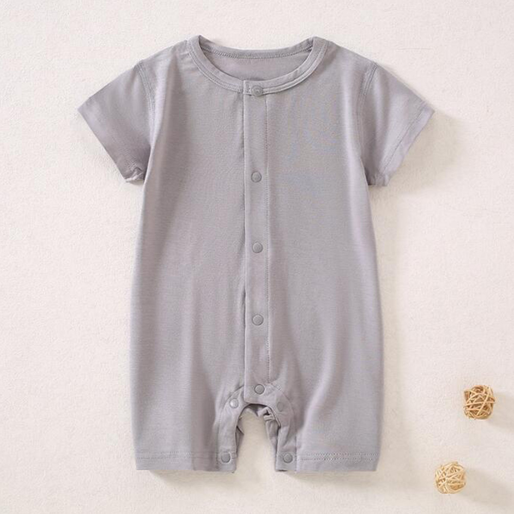 ベビーロンパース 半袖 夏 薄手 無地 幼児服 新生児 女の - Baby Clothing Factory のレビューと価格
