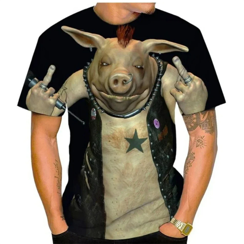 夏の男性 Tシャツ夏 3D プリント新しい女性 Tシャツ面白 - Baby Y2K Clothing のレビューと価格