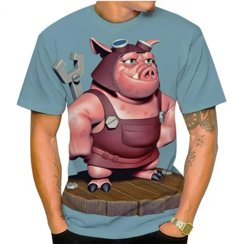 夏の男性 Tシャツ夏 3D プリント新しい女性 Tシャツ面白 - Baby Y2K Clothing のレビューと価格