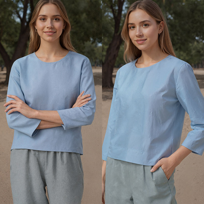 女性用リネンブラウスの縫製パターン（8サイズ：XS-4XL） - Baby Clothing Patterns のレビューと価格