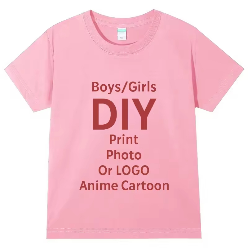 DIY！大人/子供用クルーネックプリント入り100％コットン - Baby Clothing Logo のレビューと価格