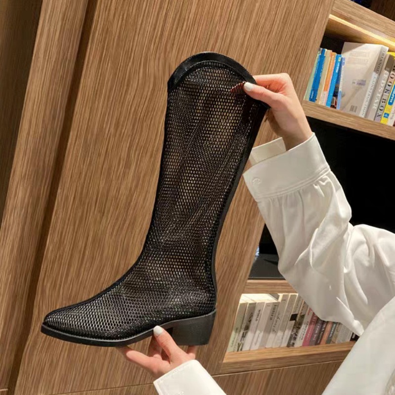 メッシュトールブーツ 夏新作 ラウンドトゥ ジップ ソフトソ - Soft Sole Booties のレビューと価格