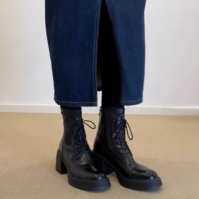 レースアップブーツ レディース 新しいラウンドトゥ ソフトレ - Soft Sole Booties のレビューと価格
